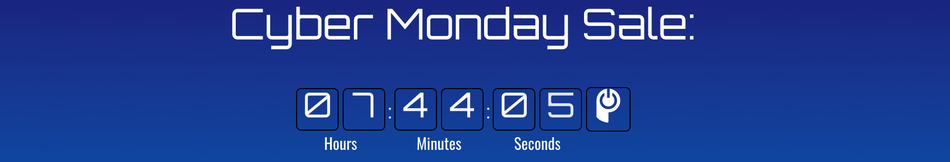 Countdown zum Cyber ​​Monday